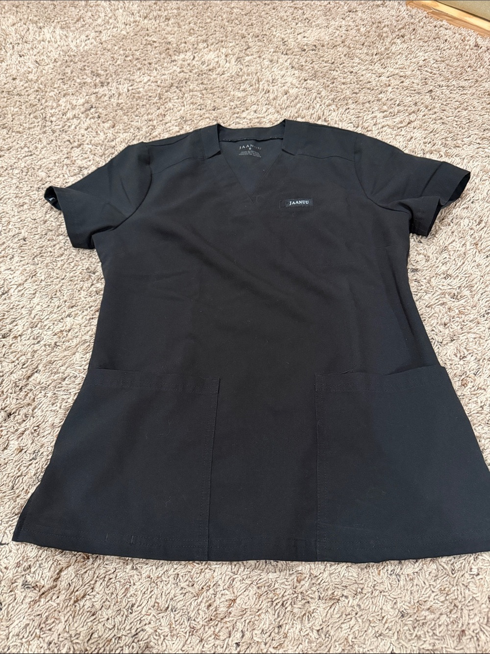 Jaanuu Scrub Top- Black
